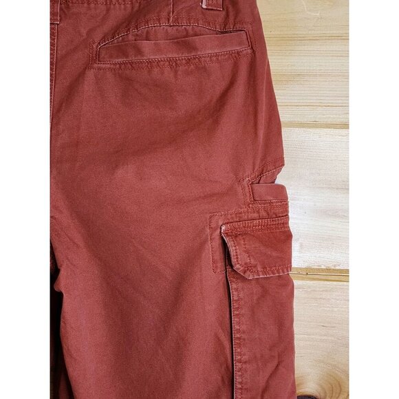 Men's Red Camel 8 Pocket Cargo Shorts, Size 31, Color Burnt Orange - Picture 14 of 16